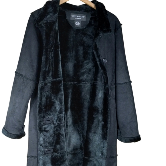 Centigrade Outerwear  Oversize Faux Suede Coat Size Small - Picture 6 of 11